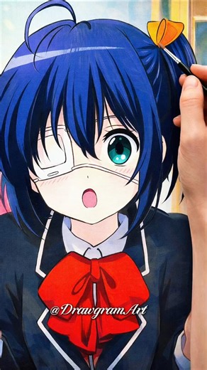 DRAWING Rikka Takanashi from Scratch 🔥#RikkaTakanashi #TakanashiRikka #KawaiiArt #art