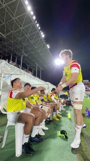 TEAM BENCH 日本代表のトライで盛り上がるチームベンチ #ラグビー日本代表 #JPNvUSA #PacificNationsCup #アサヒスーパードライパシフィックネーションズカップ2026