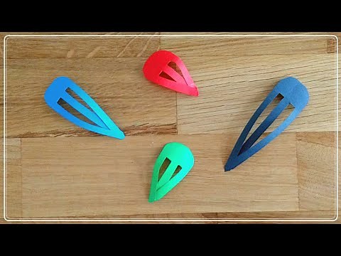 HOW TO: DIY PAPER HAIRCLIP | EASY CRAFT