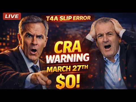 CRA Warning Why Your March 27th Pension Might Be $0! The T4A Tax Slip Error Alert 1080p caption