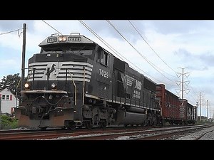 A Single Norfolk Southern EMD SD60E Leading