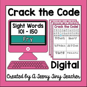 Crack the Code Fry Sight Words 101 to 150 - Distance Learning