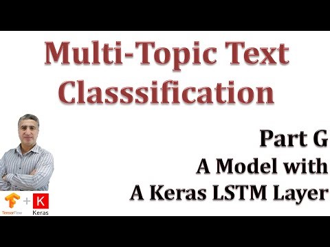 Multi-Topic (Multi-Class) Text Classification Part E: Deep Learning Model with Recurrent LSTM Layer