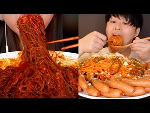 Mukbangers Eating DIFFERENT NOODLE DISHES AROUND THE WORLD 🌏