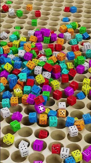 1000 Dice Fall Through The Grid — So Satisfying!