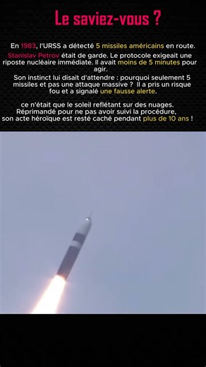 L'homme qui a évité la Troisième Guerre Mondiale sans tirer un coup de feu