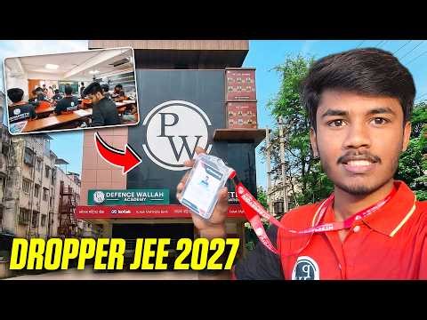 My First Day at Offline Coaching as a DROPPER JEE 2027 Aspirant 😳