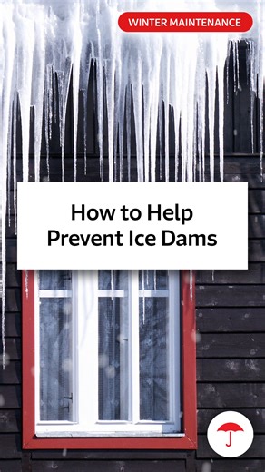 Ice dams can form when melting snow freezes at the edge of your roofline. Learn how to help prevent ice dams from forming and potentially damaging your home: https://travl.rs/3WmpZ7F. | Travelers Insurance