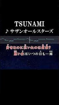 思い出はいつもの日も…雨 #カラオケ #歌詞 #tsunami #サザンオールスターズ #onvocal #本人ボーカル #2000