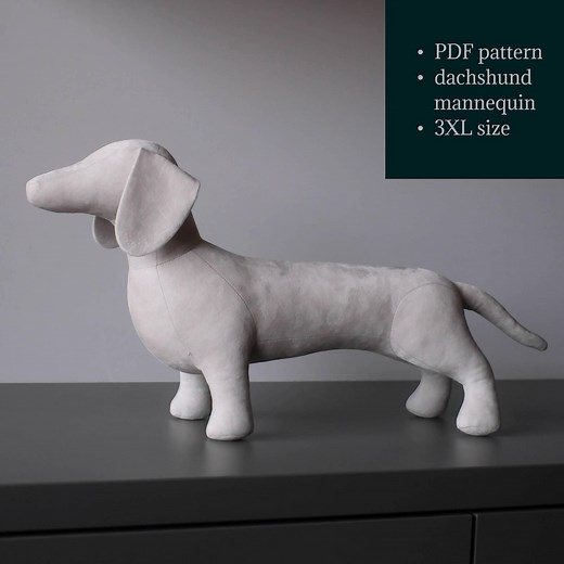 3XL Dachshund Dog Mannequin Sewing Pattern PDF   DIY Sewing Tutorial - Etsy