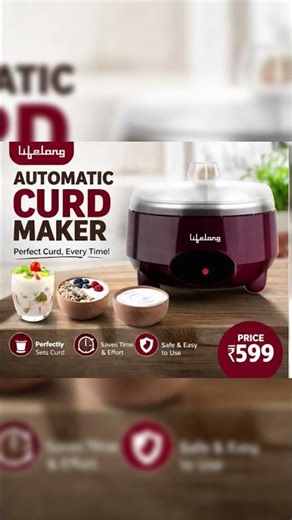 Automatic Curd Maker ₹599 | Make Thick Curd at Home Easily | Best Kitchen Gadget | Dealmitra