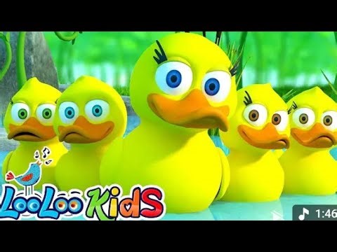 🎵 "Five Little Ducks Go Swimming! | Catchy Kids Nursery Rhyme for Fun Learning!" 🦆
