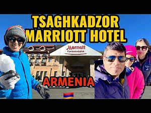 Tsaghkadzor Marriot Hotel | 5 Star luxurious hotel | Walking tour 4K HDR | Armenia 2023