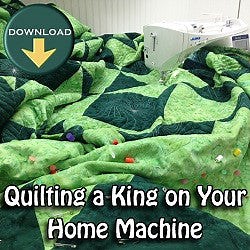 Quilting a King on Your Home Machine