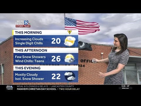 Frigid start, feels like teens this afternoon in south-central Pennsylvania