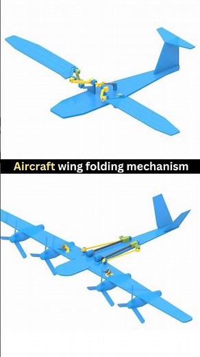 Aircraft wing folding mechanism, Which will you choose? 🤔