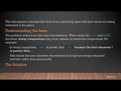 Troubleshooting Your Presto Query: Why You’re Not Getting the Correct Min and Max Values for s6
