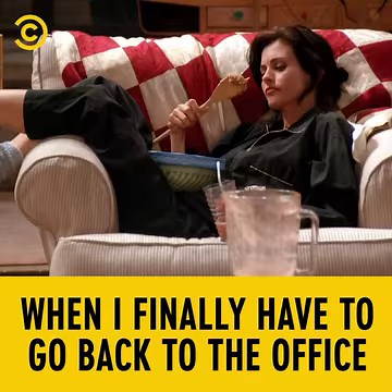 Imagine actually having to talk to colleagues about your weekend plans again.... | Comedy Central UK