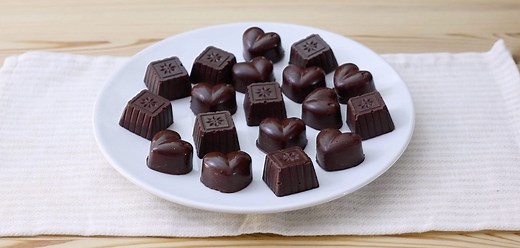 Super Easy 3-Ingredient Homemade Filled Chocolates Recipe