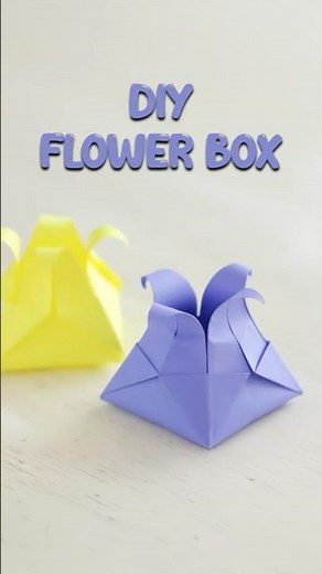 DIY Flower Box 🌸🎁 | Easy Paper Flower Gift Box | Cute Handmade Craft #Shorts