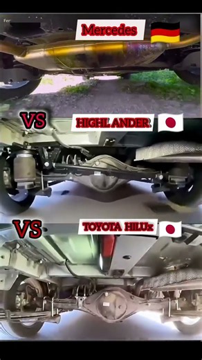 🔥Mercedes vs Toyota Highlander vs Toyota Hilux The Undercarriage Comparison That Will Surprise You