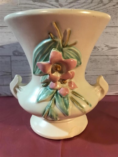 Vintage Mccoy Pottery Blossom Time Vase | Matte White Pink Dogwood | Antique 1940s Mccoy Planter Vase| Sold as is Chip - Etsy Australia