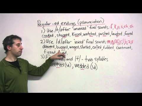 How to pronounce regular -ED endings in English