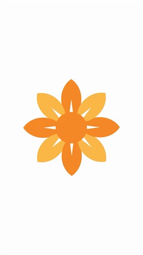 🌻 How to Draw a Vector Flower in Adobe Illustrator! #shorts