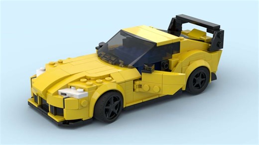 LEGO MOC-138088 LEGO Speed Champion "Toyota Supra GR" from Set 76901 motorized by Circuit Cubes (Speed Champions 2023)