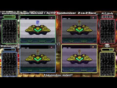 Super Metroid A Link to the Past Randomizer 2v2 Showcase Race