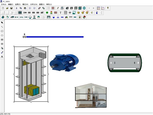 机电一体控制学习-PC_SIMU仿真软件搭配CADe_SIMU和西门子S7-200的仿真器使用