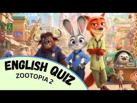 Zootopia English quiz for kids