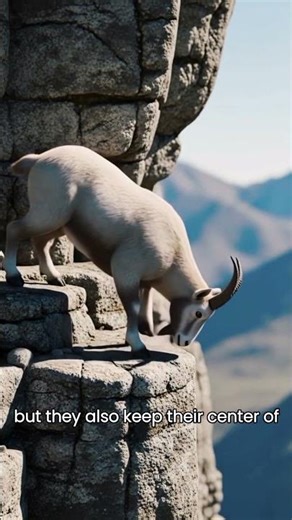 Why Mountain Goats Don’t Fall Off Cliffs 😳.#facts #shorts