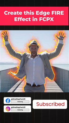 FCPX EDGE FIRE | Effect in Final Cut Pro X - 12 | Saber Plugin | #finalcutpro #fcpx #davinciresolve