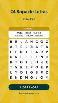 Chocolate Reto #sopadeletras #42