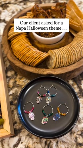 Our client wanted Napa Halloween, and we couldn’t love this theme more! This board pairs moody tones, seasonal bites, and that signature Napa charm, proof that dark & moody can still be sophisticated. Bring your vision and ideas to us and we will work to bring your vision to life! We enjoy the thrill of stretching our creativity and fitting our offerings to your vision. Contact us through messages or our website fiddleandfigboards.com to create a plan for your next event! | Fiddle & Fig Boards