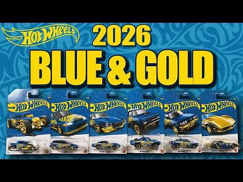 Unboxing the NEW 2026 Hot Wheels BLUE & GOLD Series!!