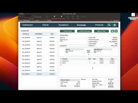 FileMaker Pro | Advanced Invoicing System