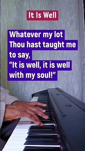 It Is Well | Piano Instrumental Hymn with Lyrics