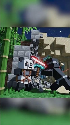 Minecraft Panda Combat Gone Wrong #minecraft #shorts #animation