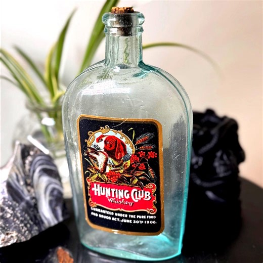 Antique Flask (original Contents, Label and Cork) - Etsy