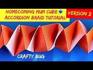 CUBE braid | ACCORDION BRAID TUTORIAL | homecoming mum braid #homecomingmums #texashomecoming