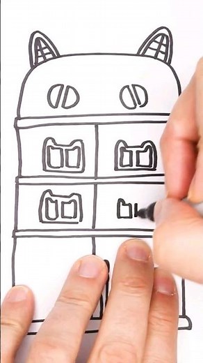 How to draw a Doll House from Gabby Doll House Compilation Timelapse Fun to watch.Step by step