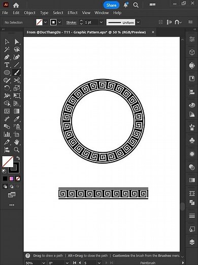 Adobe Illustrator 2026 – Tips to Create Vintage Pattern Designs Like a Pro #ducthangds