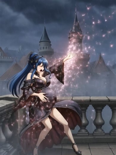 Pregnant Anime Scene : She is a sorcerer under attack and fighting against many attackers while being in active labor. #pregnancy #anime #pregnancytok #childbirth #unassistedbirth