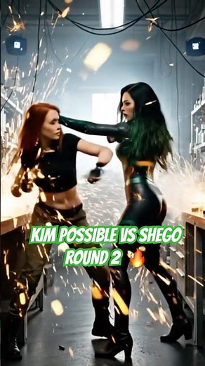 Kim Possible vs Shego PART 2 🔥🕶️ #kimpossible #cosplay #disney #fight #part2