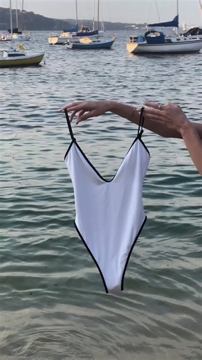 Reversible Sailing Away One Piece Restock | Charcoal Clothing