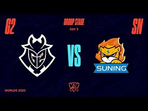 G2 vs SN | Worlds Group Stage Day 2 | G2 Esports vs Suning (2020)