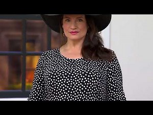 Susan Graver Print or Solid Liquid Knit Fit Flare Dress on QVC