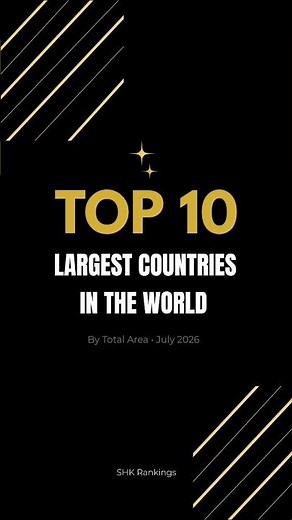 Top 10 Largest Countries in the World by Total Area (2026)